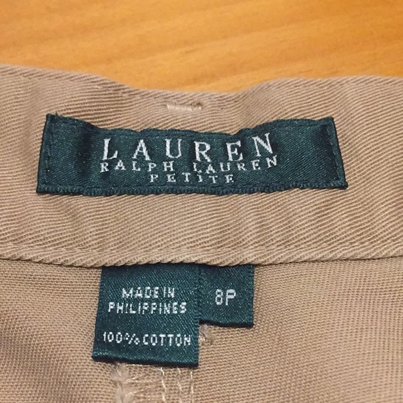 Lauren Khaki 8 P ladies shorts NWT Cotton - Picture 4 of 8